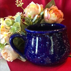 Blue Speckled Ceramic Mug